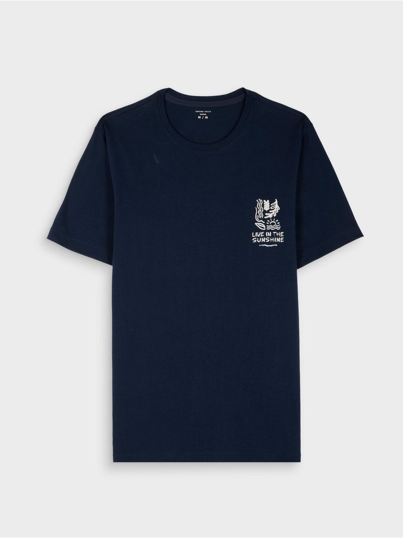 Camiseta Estampada Regular Fit para Hombre 42641