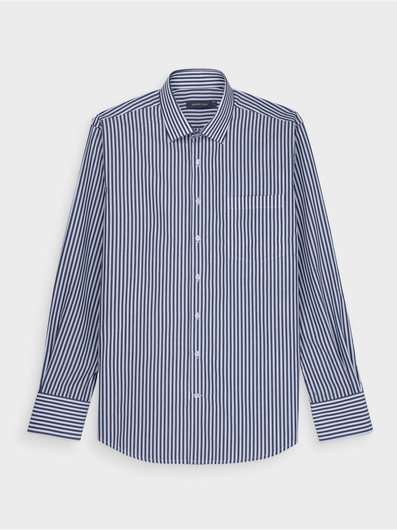 Camisa Semi Slim Fit en Algodón para Hombre 46867