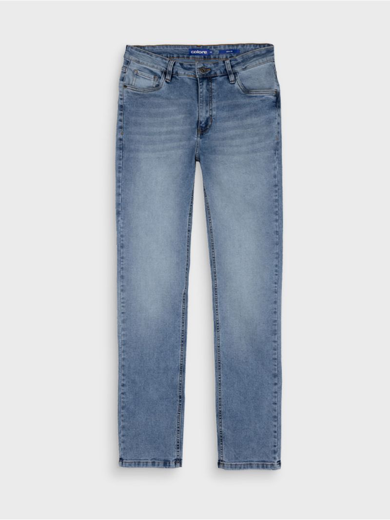 Jean Slim Fit Unicolor para Hombre 12741