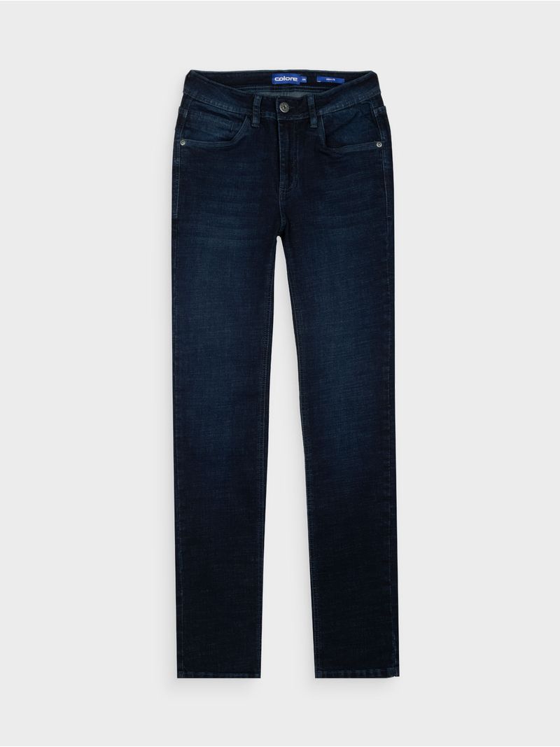 Jean Slim Fit Unicolor para Hombre 13713