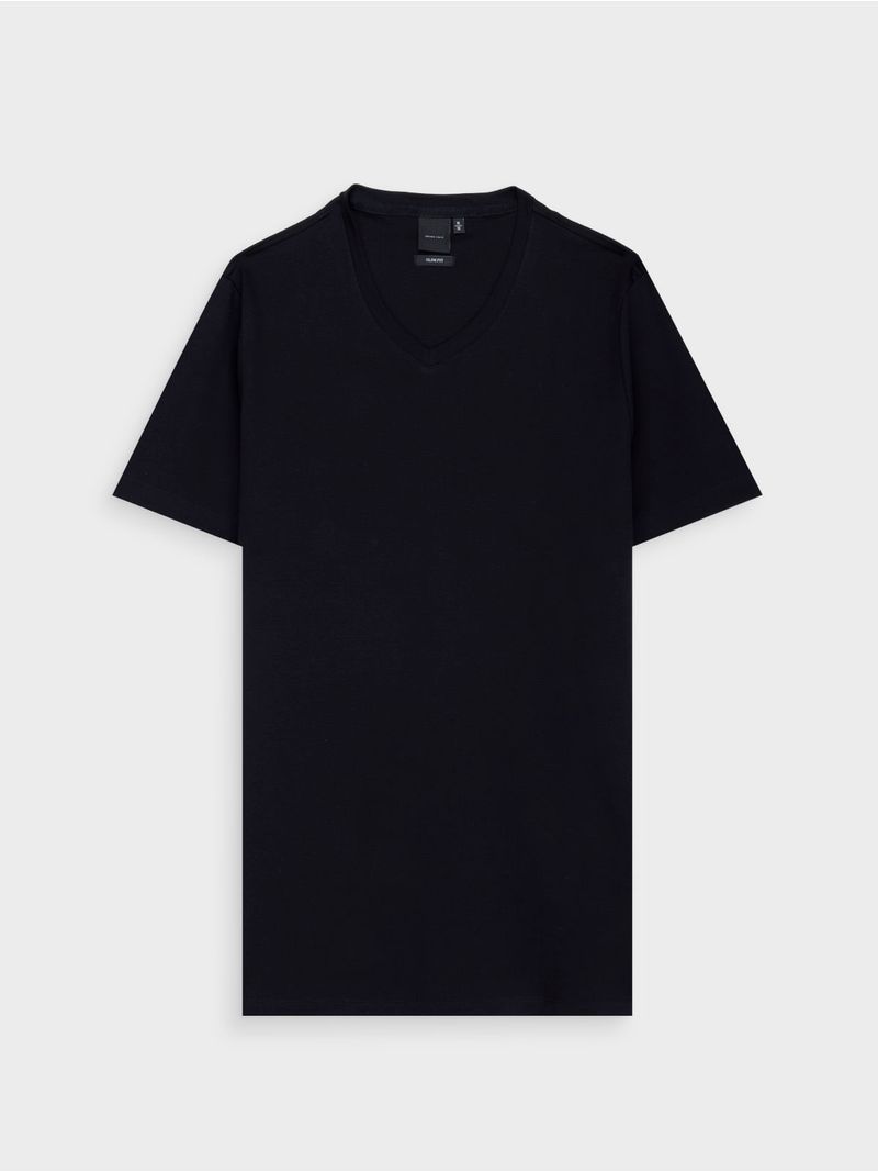 Camiseta Interlock Cuello V para Hombre 44560