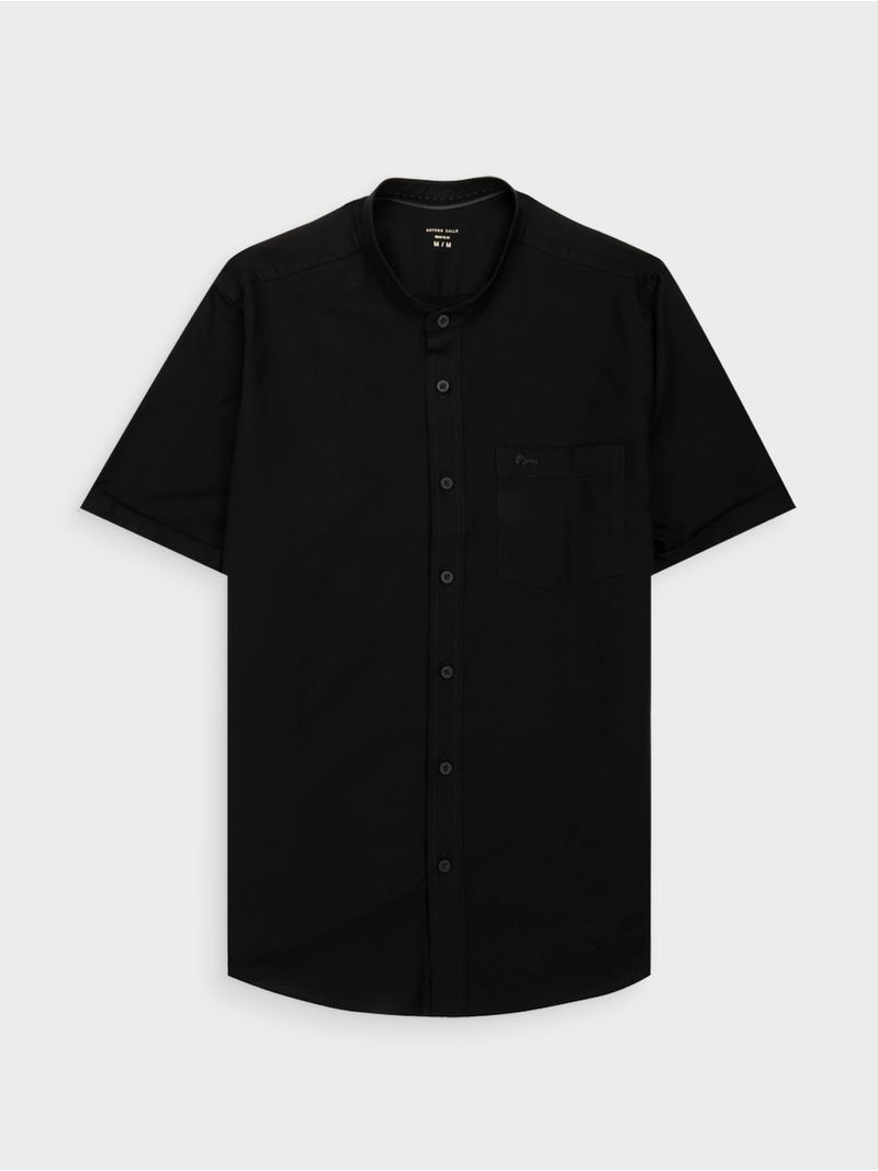 Camisa Casual Cuello Nerú Semi Slim Fit para Hombre 46872