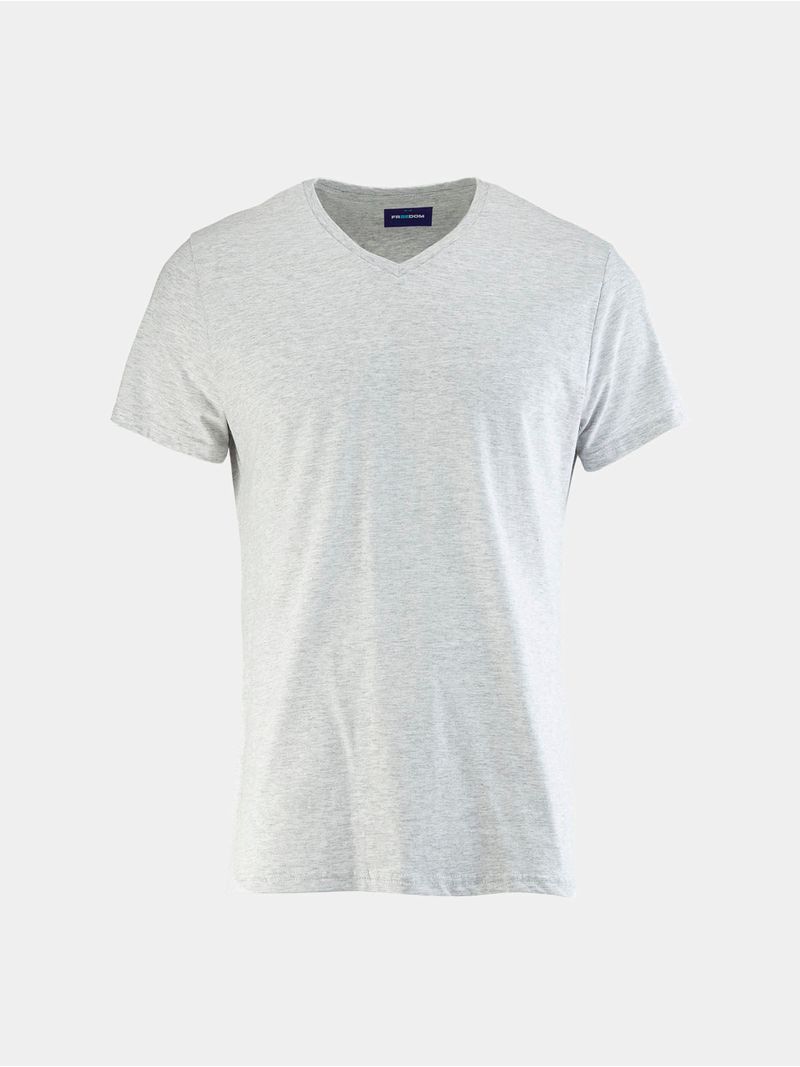 Camiseta Básica Unicolor de Manga Corta para Hombre 00667