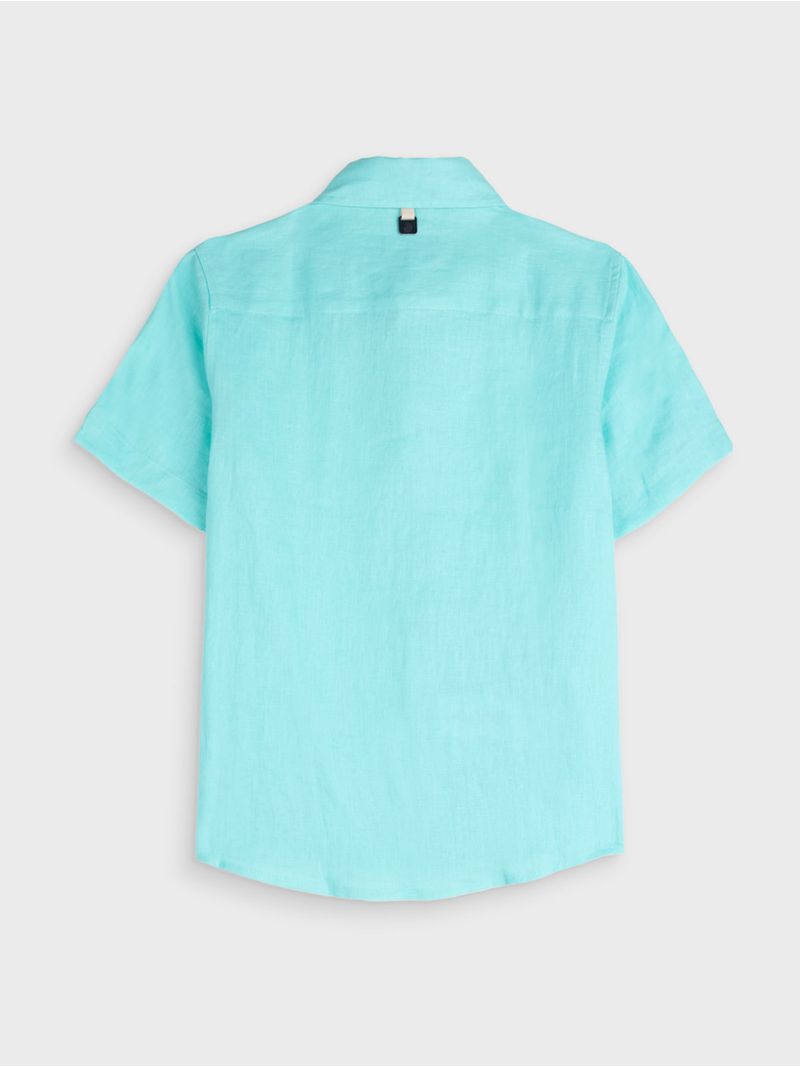 Camisa Manga Corta Unicolor para Niño 03053