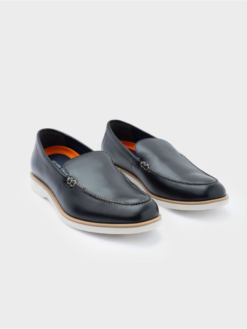 Mocasín Casual con Suela Baja en Contraste 42652