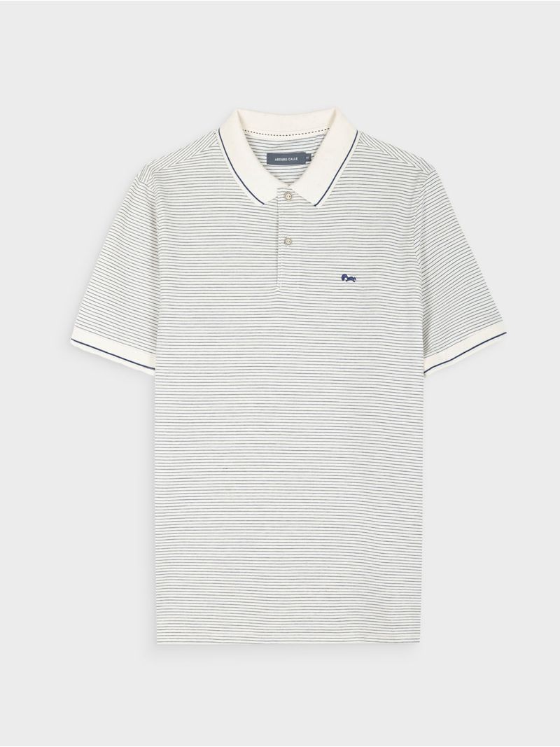 Polo Ligero de Algodón y Lino 39227