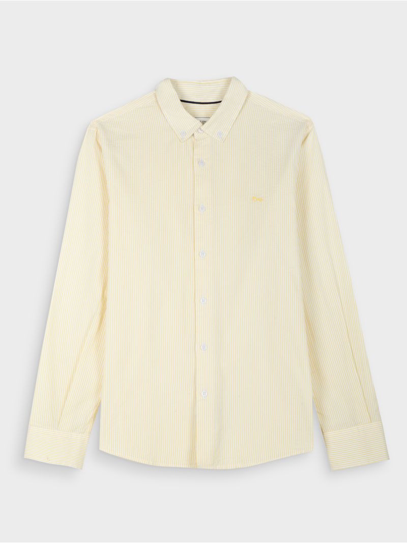 Camisa Rayas Manga Larga para Hombre 42578