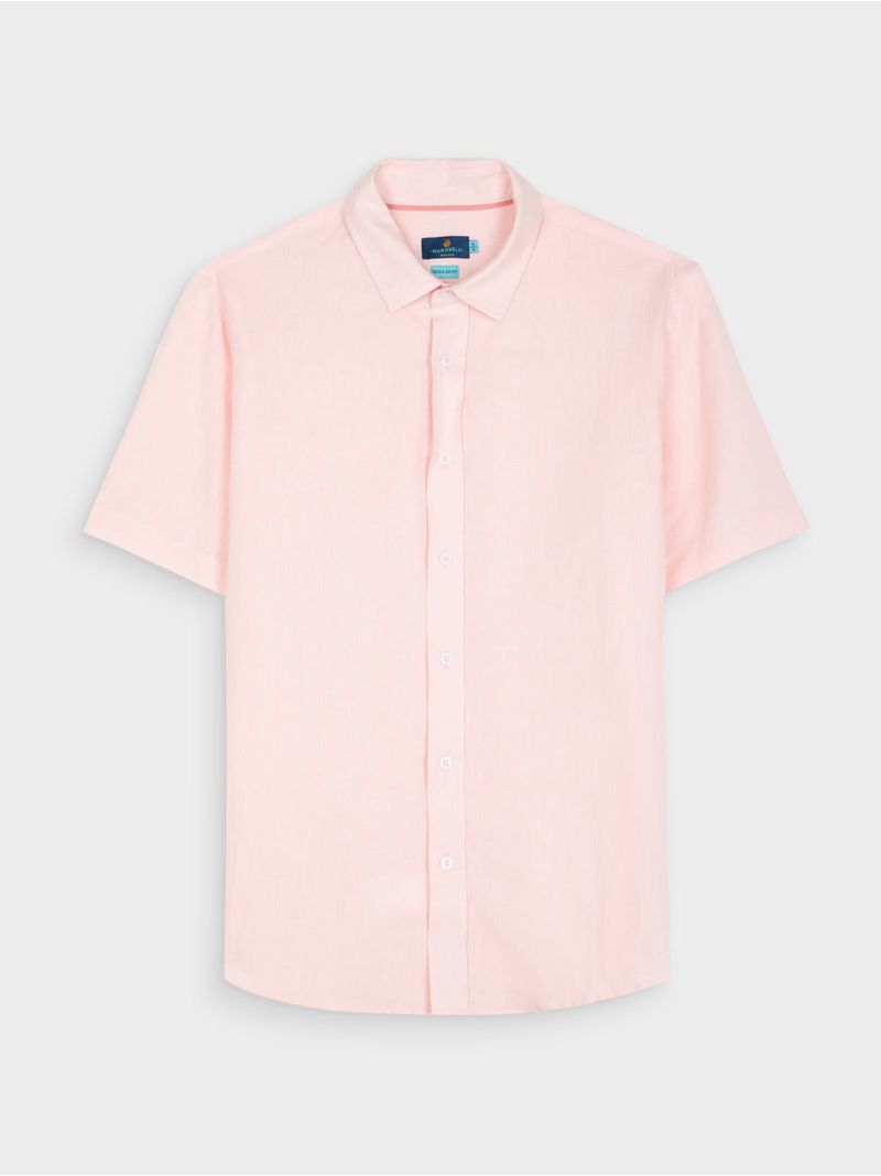 Camisa de Lino y Algodón para Hombre 03424