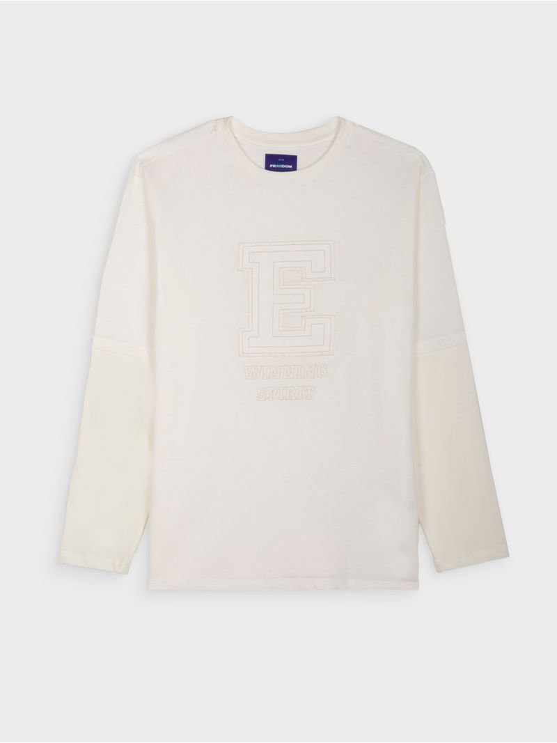 Camiseta Efecto Sobrepuesto para Hombre 05547