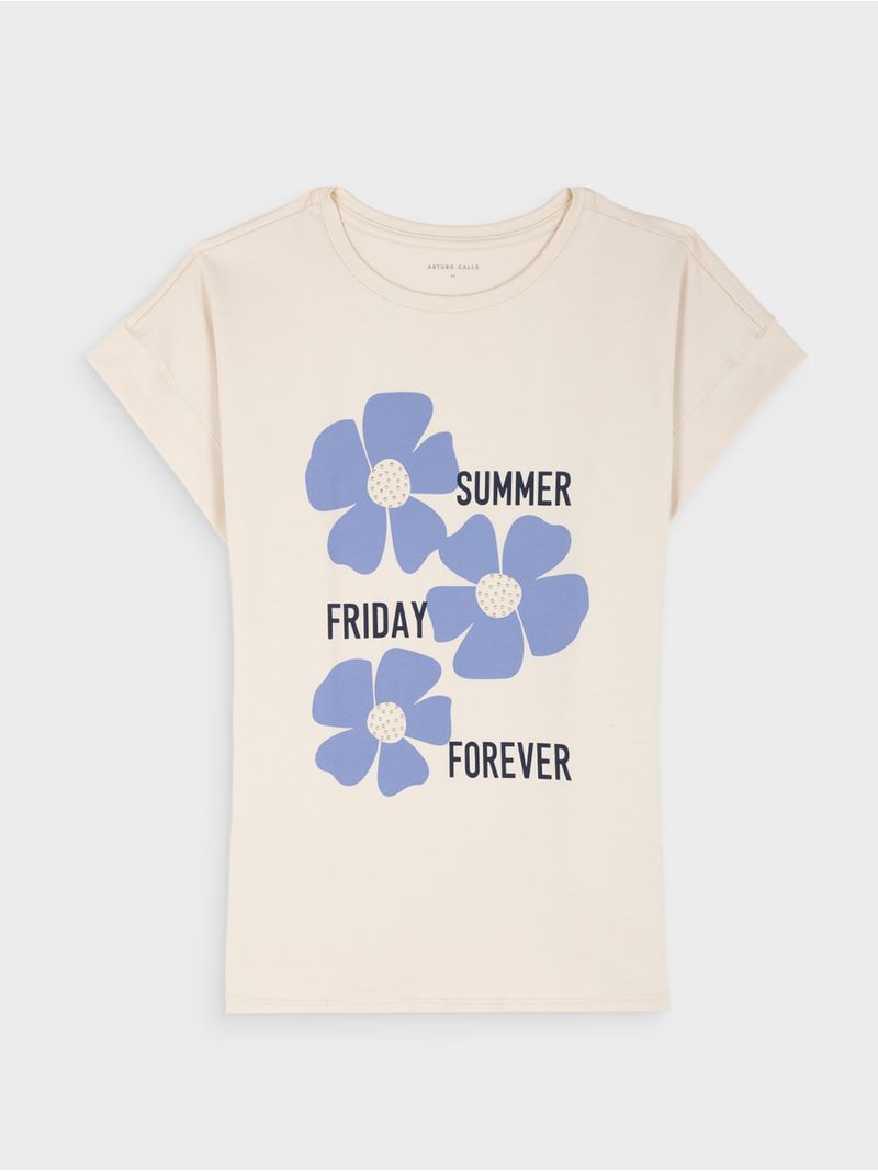 Camiseta Estampada para Mujer 44193