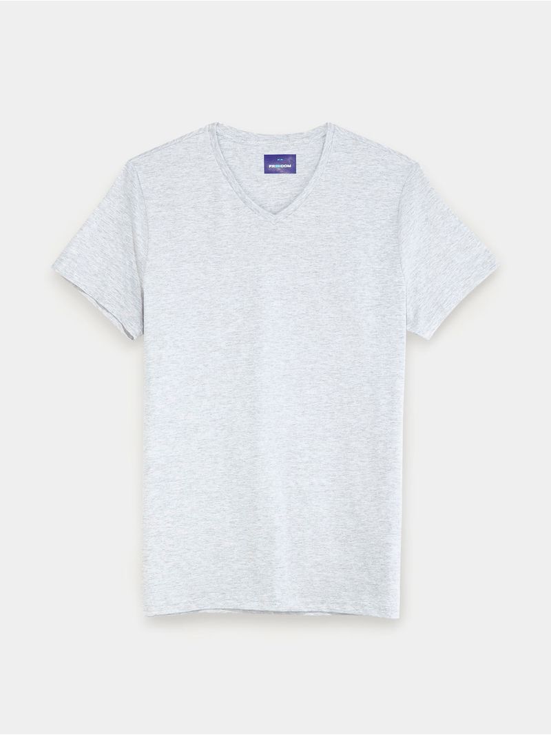 Camiseta Básica Unicolor de Manga Corta para Hombre 00667