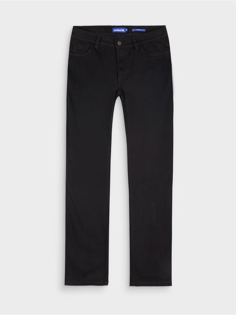 Pantalón Unicolor Slim Fit para Hombre 12851