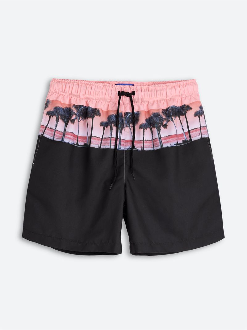 Pantaloneta de Baño Estampada para Hombre 11652