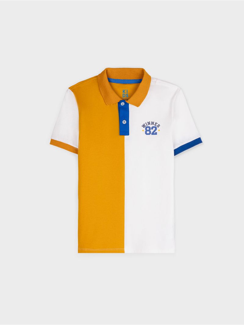 Polo en Bloque de Color para Niño 14660