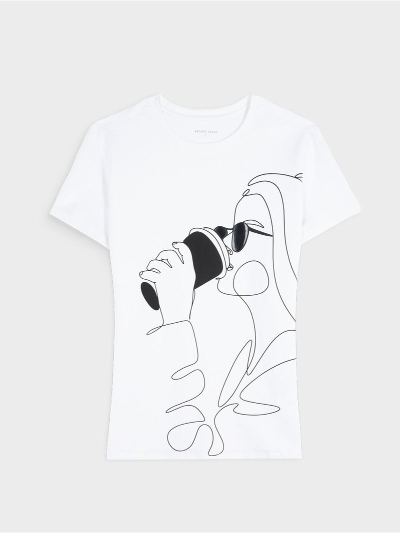Camiseta Estampada para Mujer 46510