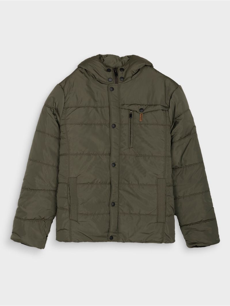 Chaqueta Acolchada Unicolor para Hombre 13401