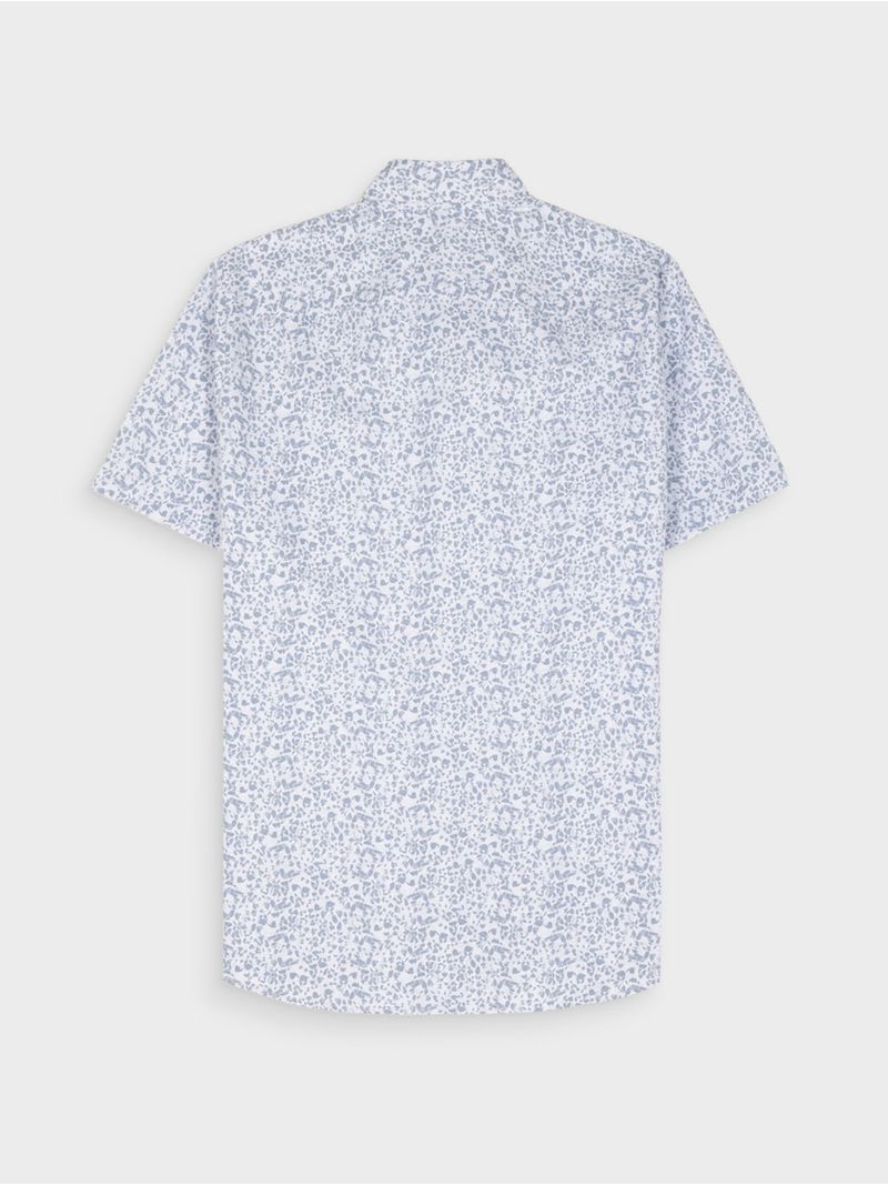 Camisa Estampada Manga Corta para Hombre 13111