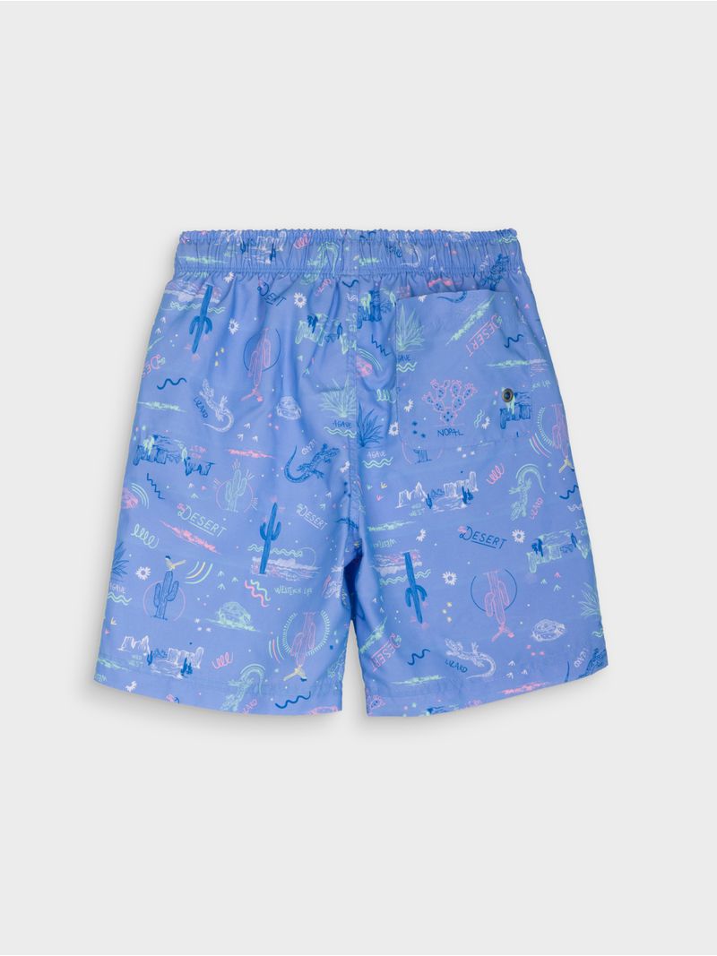 Pantaloneta Estampada de Baño para Niño 14901
