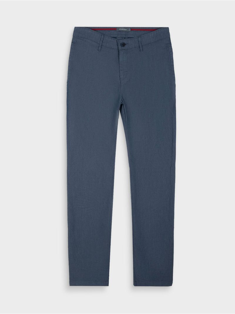 Pantalón Unicolor Slim Fit para Hombre 43998