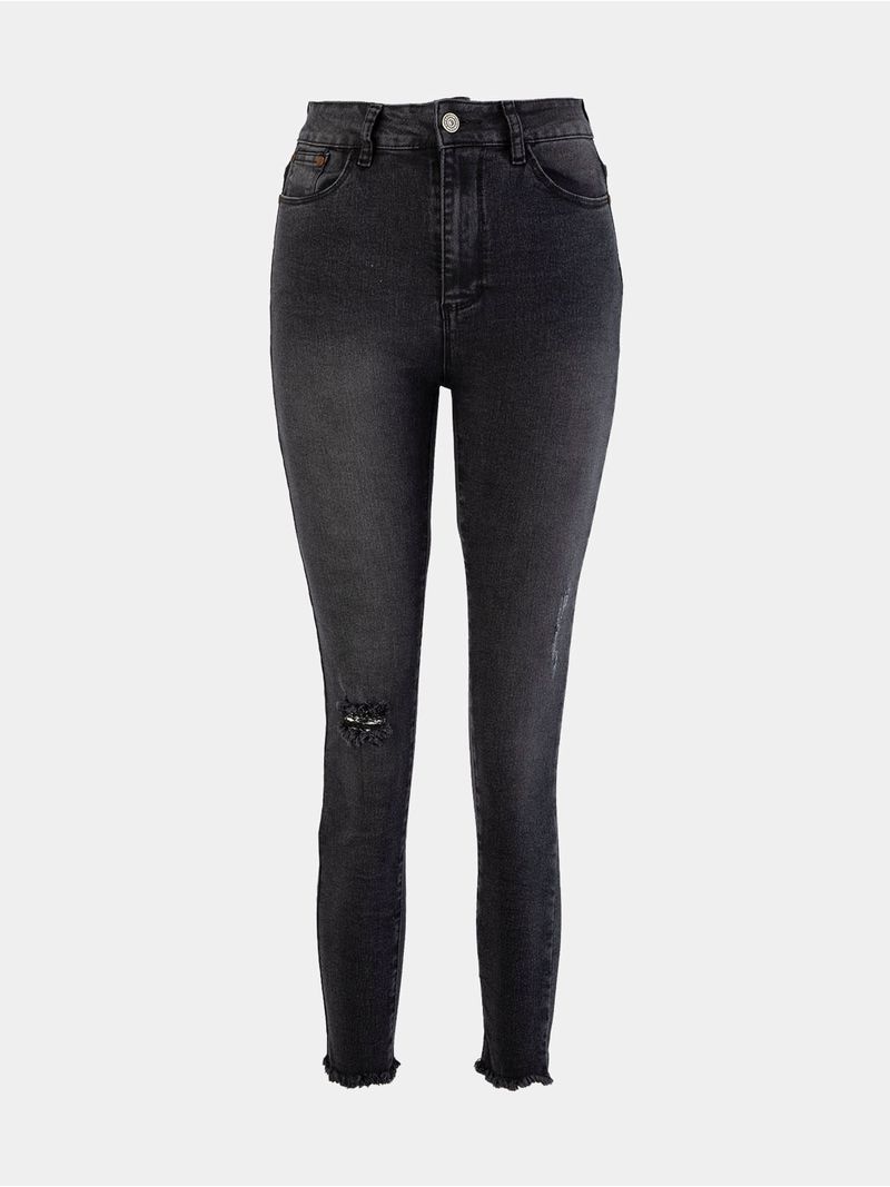 Jean Skinny Básicos Oscuros para Mujer 02817
