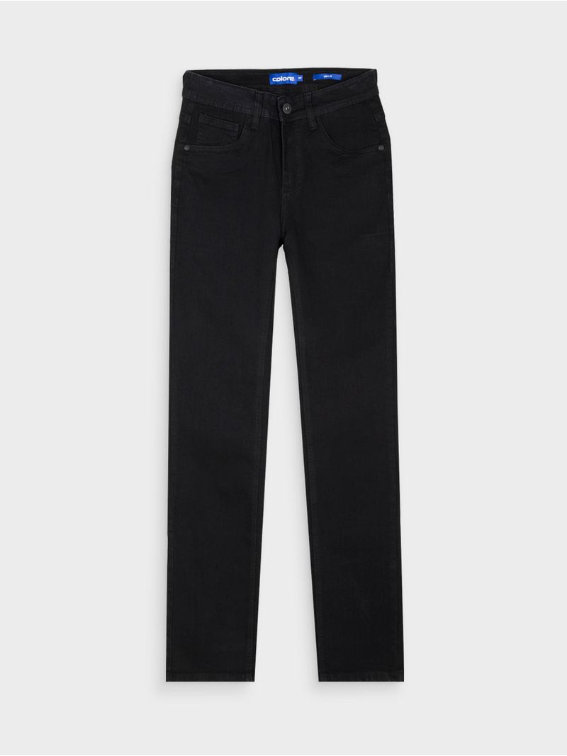 Jean Slim Fit Unicolor para Hombre 12607