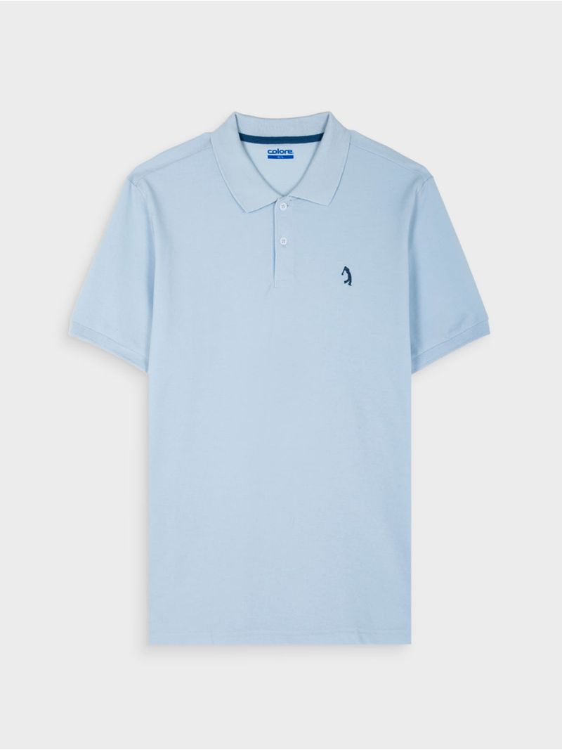 Polo Unicolor de Poliéster y Algodón 13568