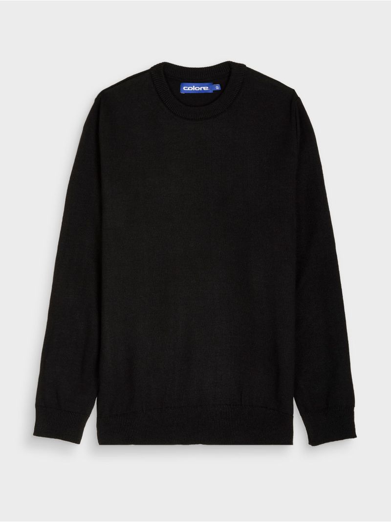Sweater Cuello Redondo Unicolor para Hombre 13507