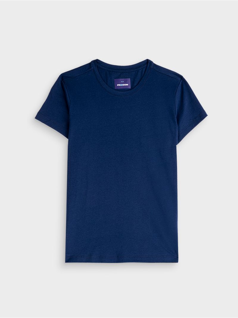 Camiseta Regular Fit Unicolor para Mujer 05428