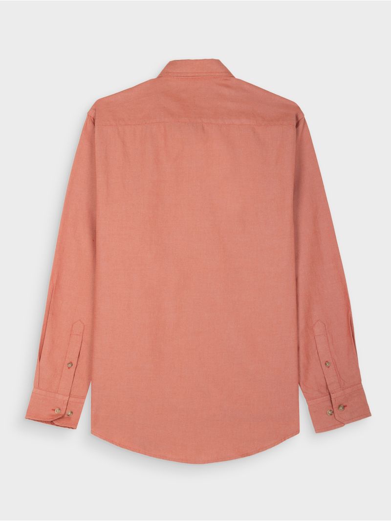 Camisa Unicolor Manga Larga para Hombre 38636