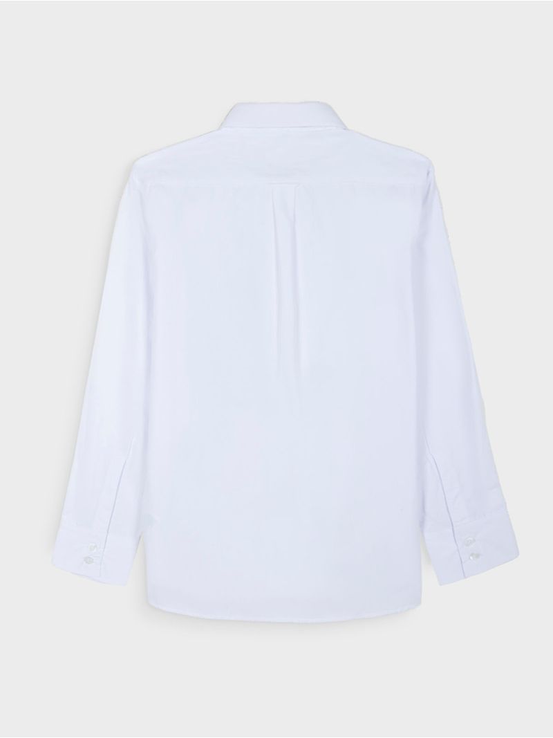 Camisa Unicolor Mana Larga para Hombre 44276