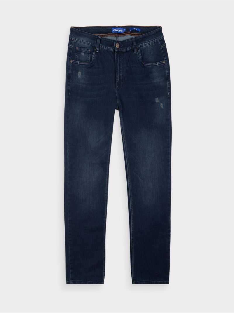 Jean Slim Fit Unicolor para Hombre 13518