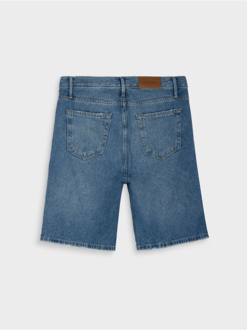 Bermuda Denim Algodón Slim Fit para Hombre 41637