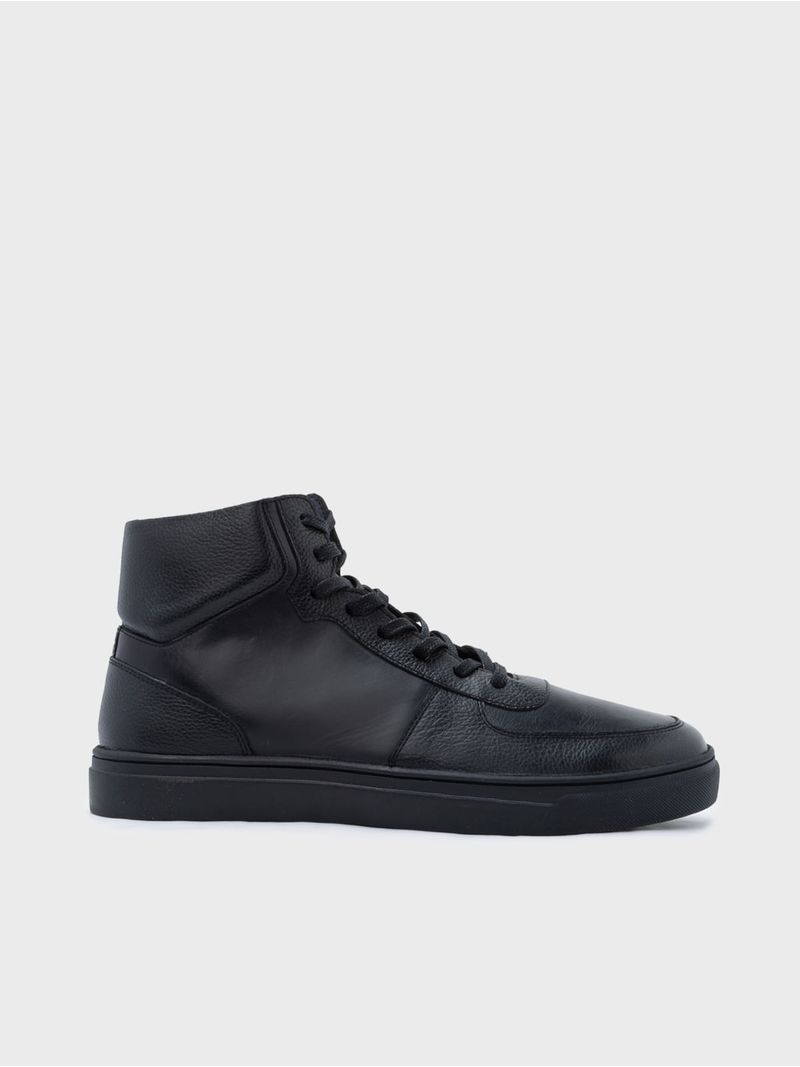 Bota Casual con Suela de Caja Deportiva Y Contraste de Texturas 38651