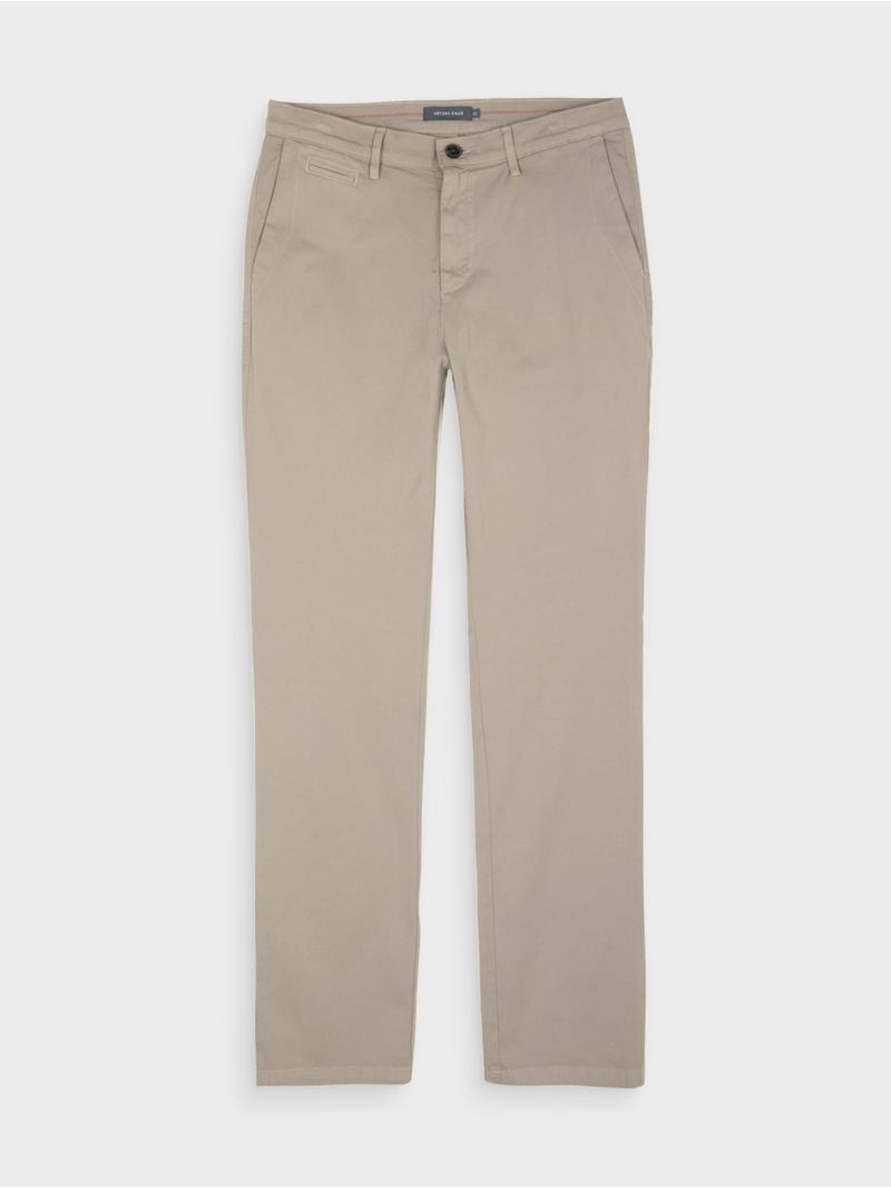 Pantalón Unicolor Regular Fit para Hombre 42343