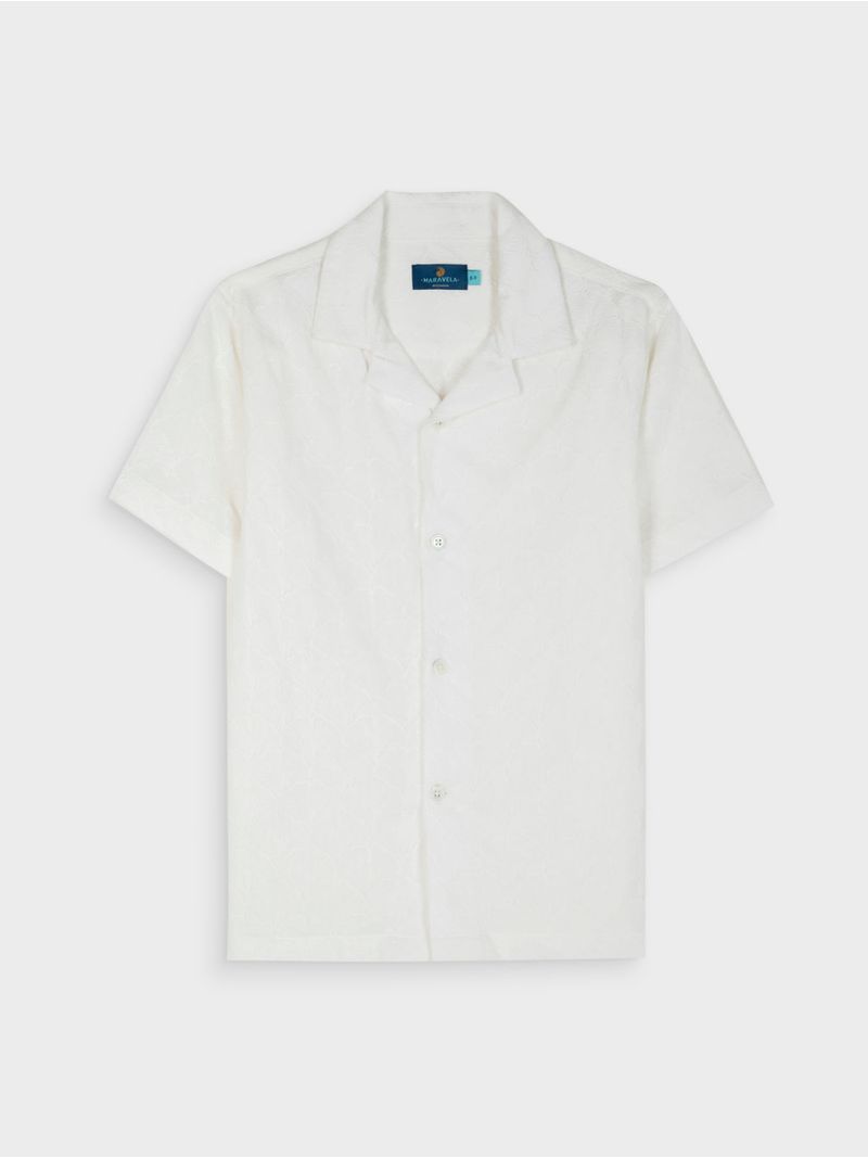 Camisa Hawaiana de Algodón para Hombre 03574