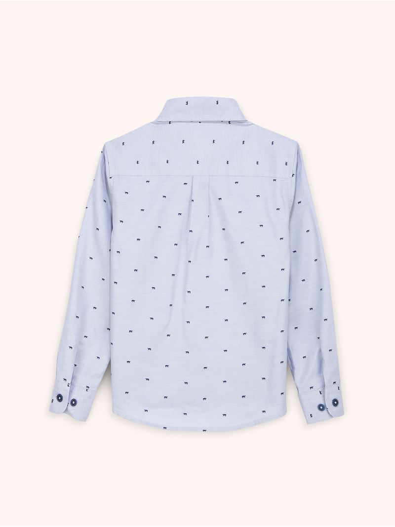 Camisa Manga Larga Estampada para Niño 13903