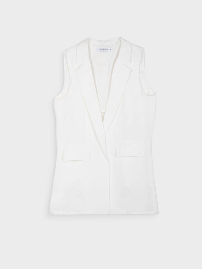 Chaleco Largo Unicolor para Mujer 40907