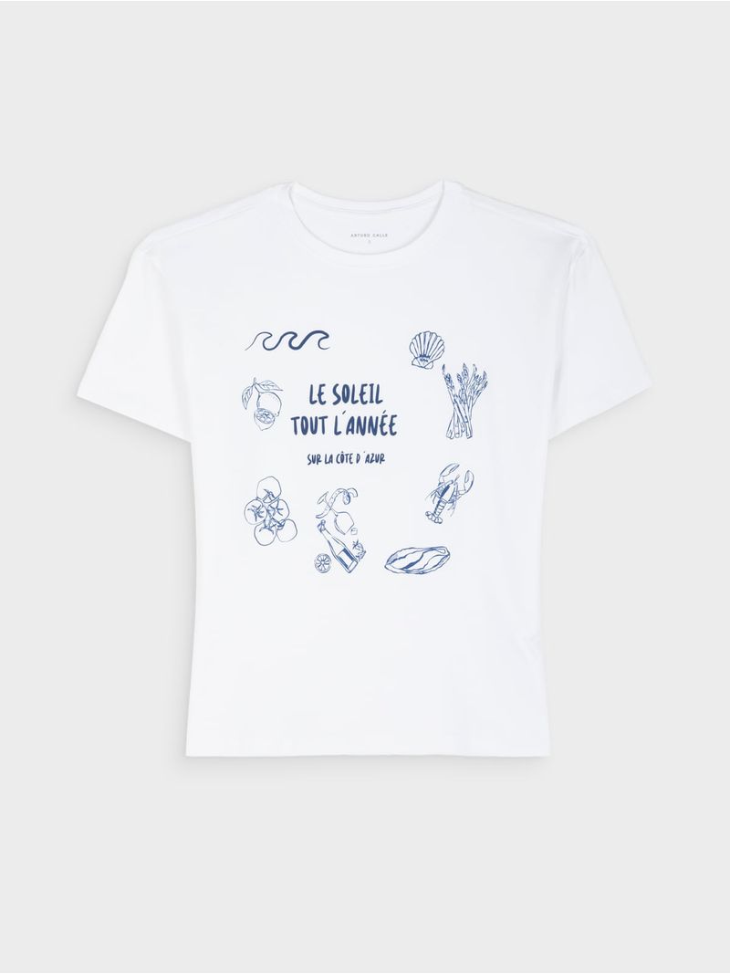 Camiseta Estampada para Mujer 44196