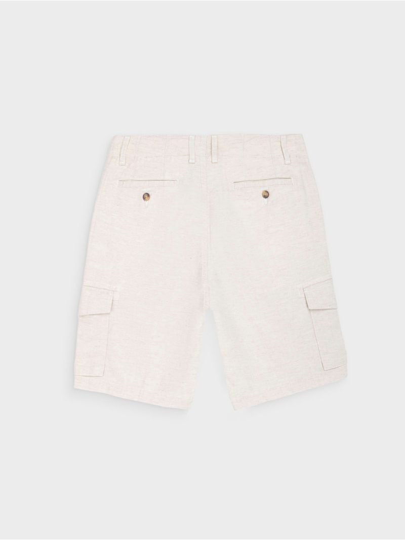 Bermuda en Lino Regular Fit para Hombre 44768
