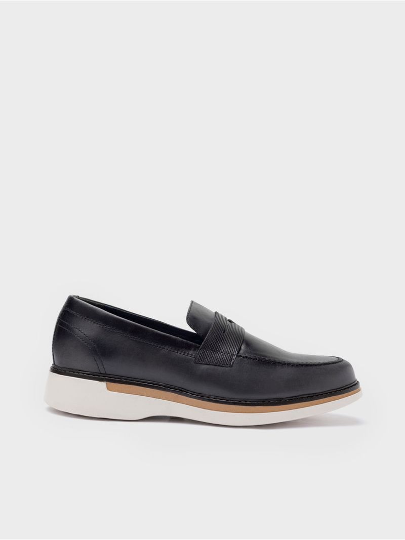 Mocasín Casual con Bigotera Texturizada para Hombre 38504