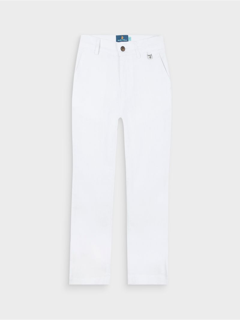 Pantalón para Hombre en Composición en Lino 02566