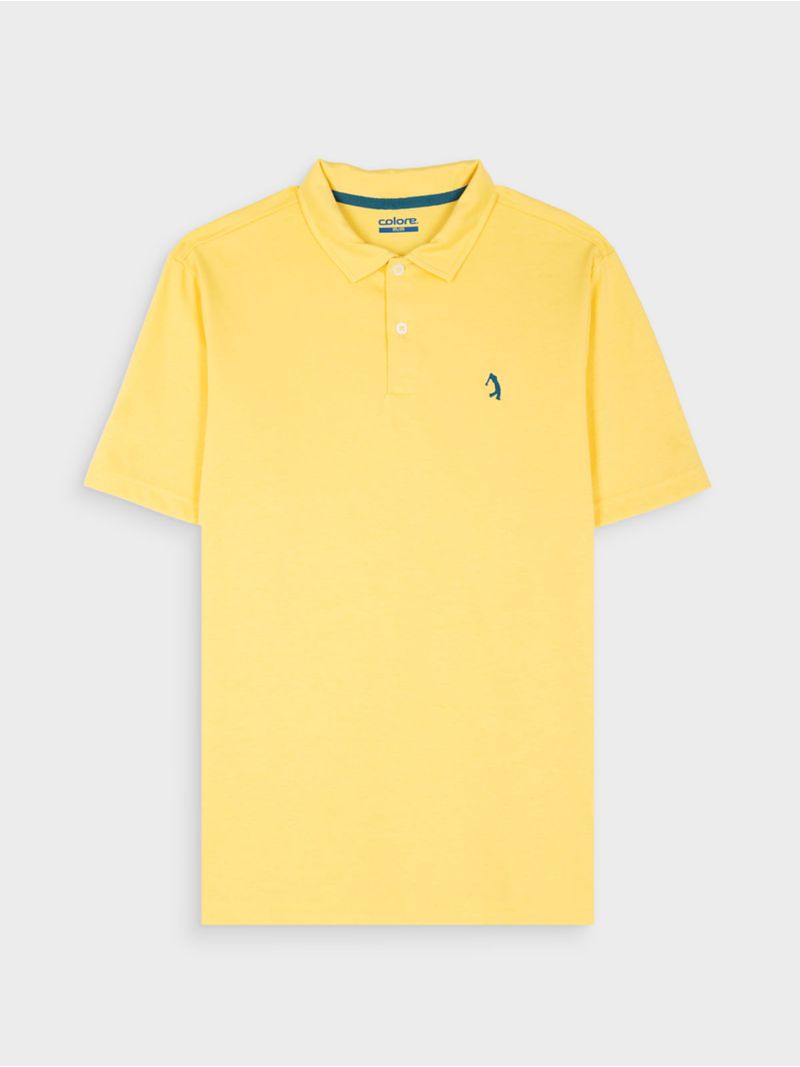 Polo Unicolor en Algodón para Hombre 13929