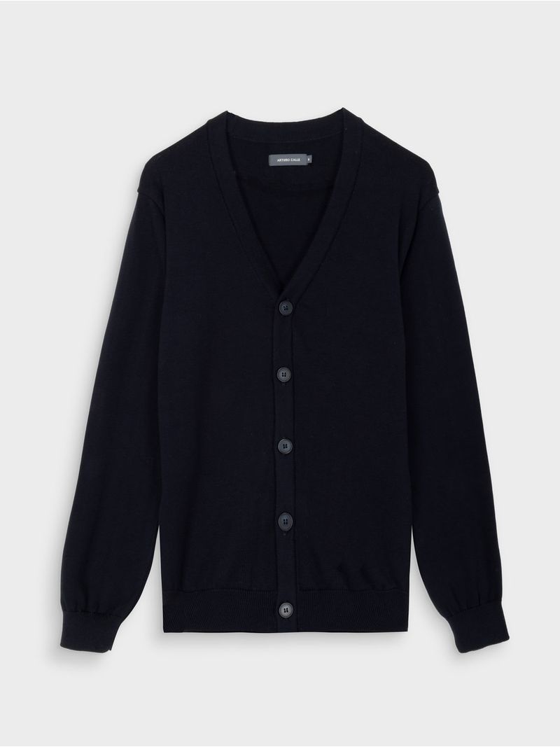 Suéter en Algodón con Cuello Abierto para Hombre 44239