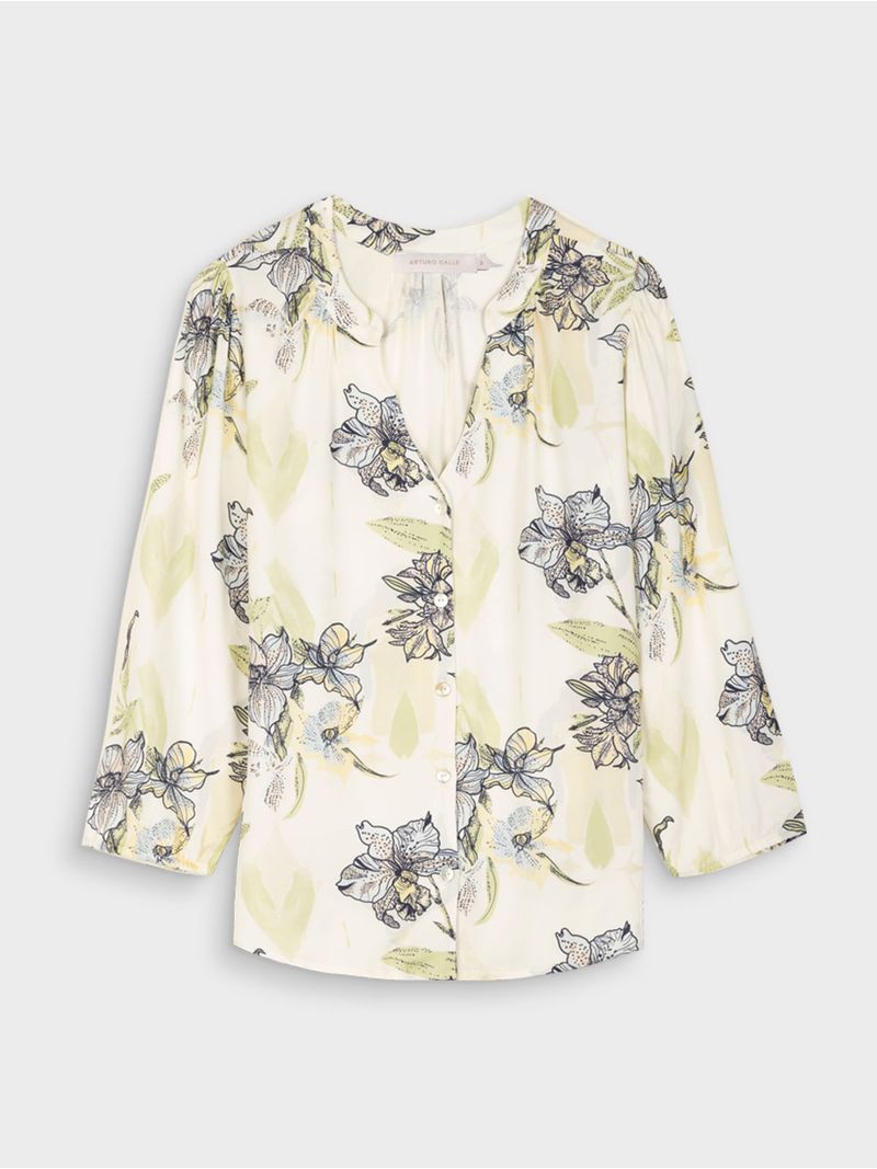Blusa Fluida de Viscosa para Mujer 42429