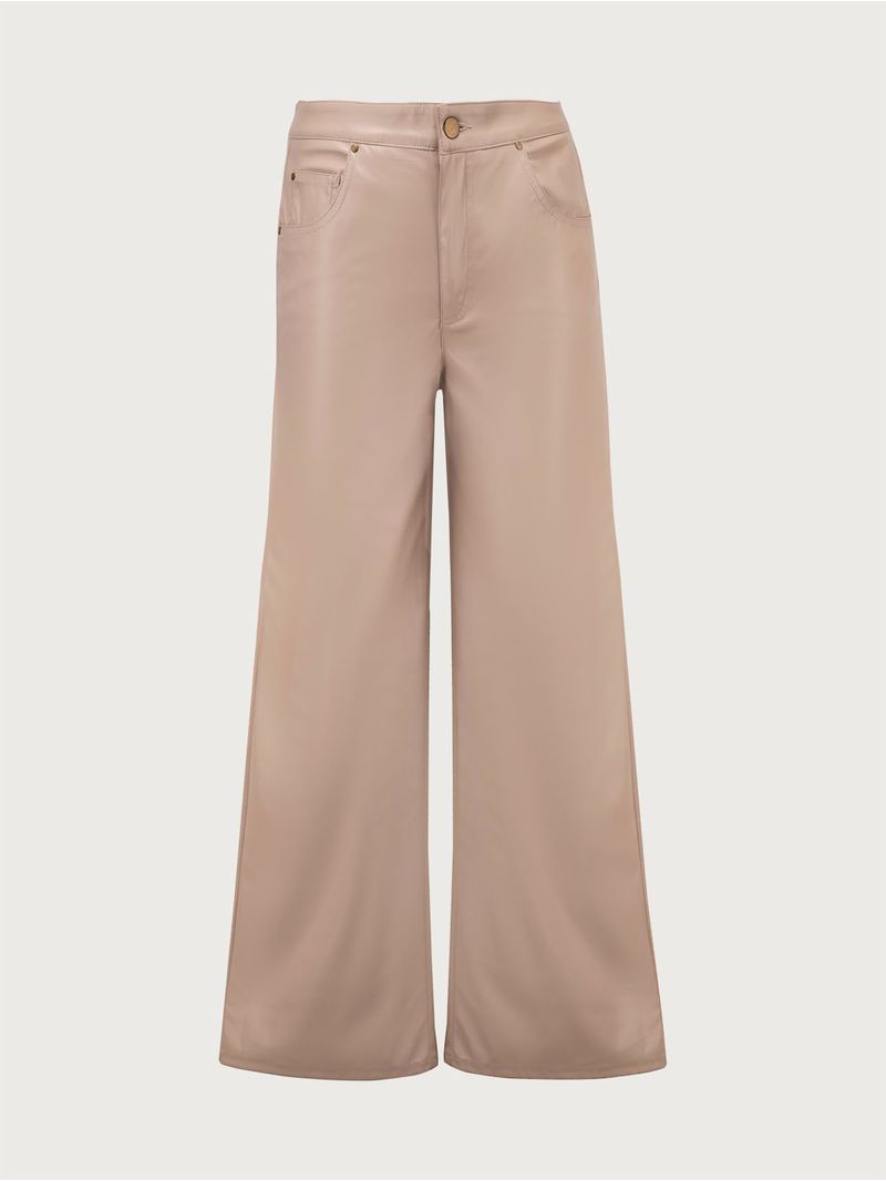 Pantalón Unicolor Silueta Recta para Mujer 37095