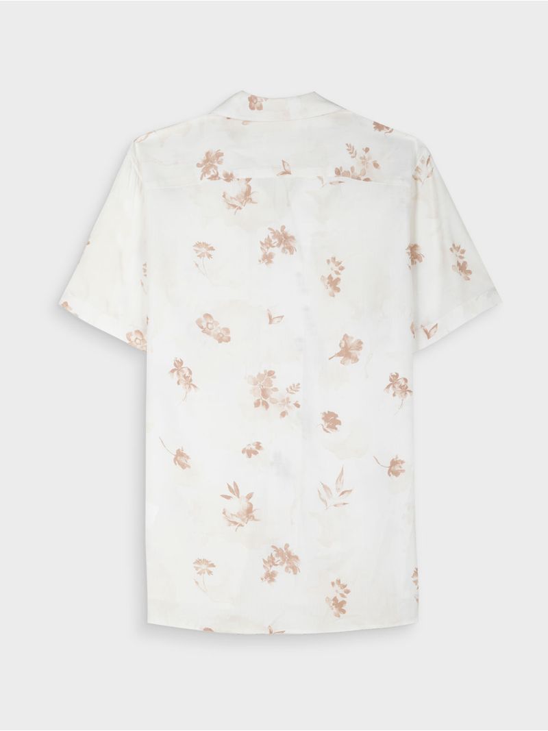 Camisa Estampada Manga Corta para Hombre 42571