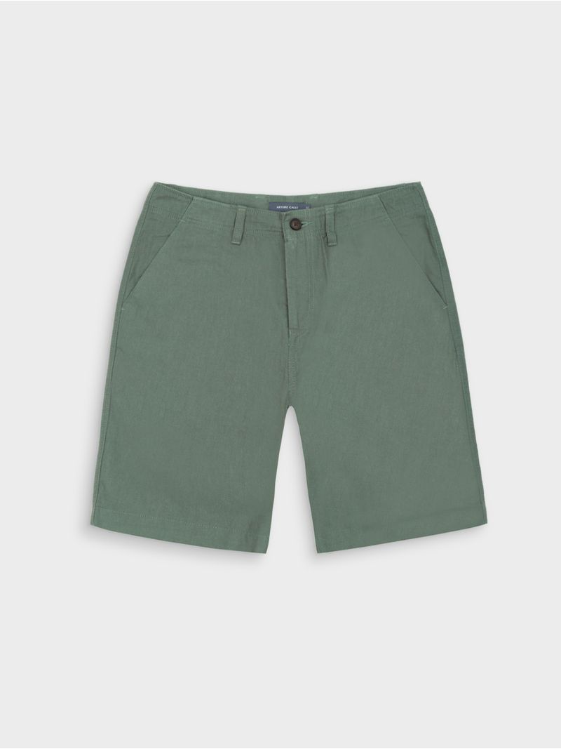 Bermudas en Lino Regular Fit para Hombre 43327