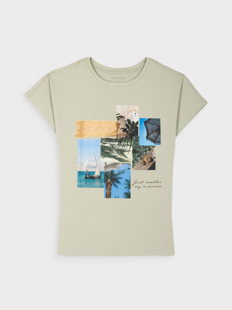 Camiseta Estampada para Mujer 44417