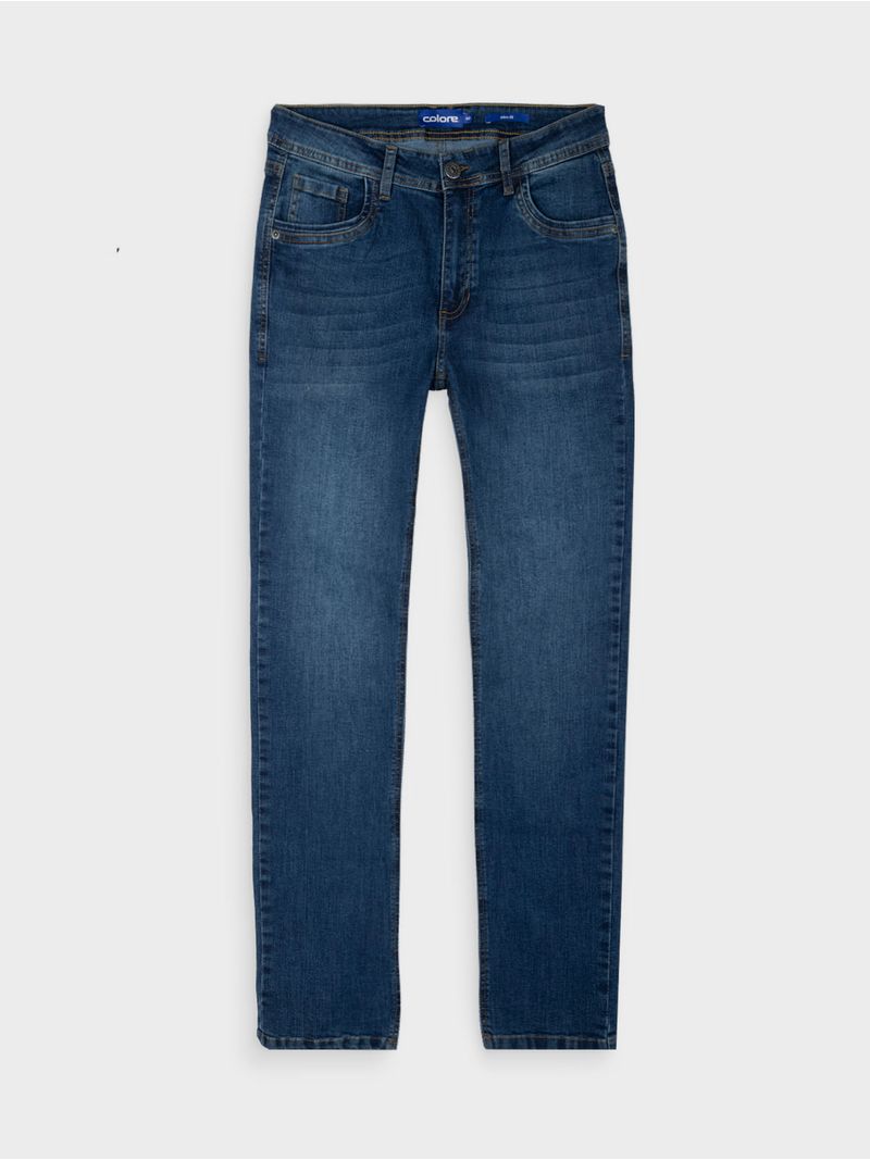 Jean Slim Fit Unicolor para Hombre 13712
