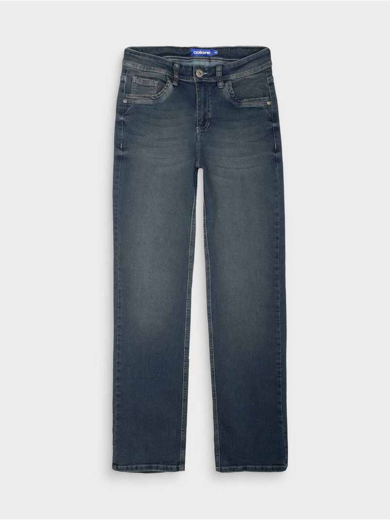 Jean Regular Fit Unicolor para Hombre 13166